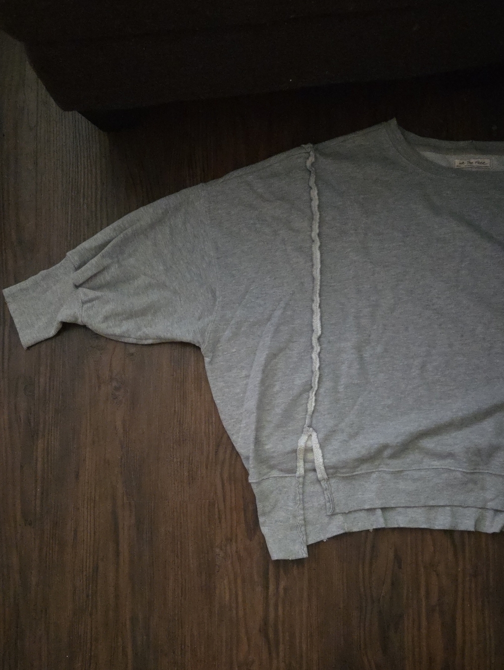 FREE PEOPLE We The Free Camden Sweatshirt In Sand Heather Grey in sz Small - Picture 6 of 7
